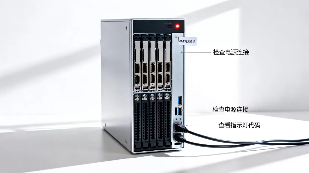主机开机仅一灯亮怎么回事?服务器指示灯故障排查 主机开机仅一灯亮怎么回事?服务器指示灯故障排查