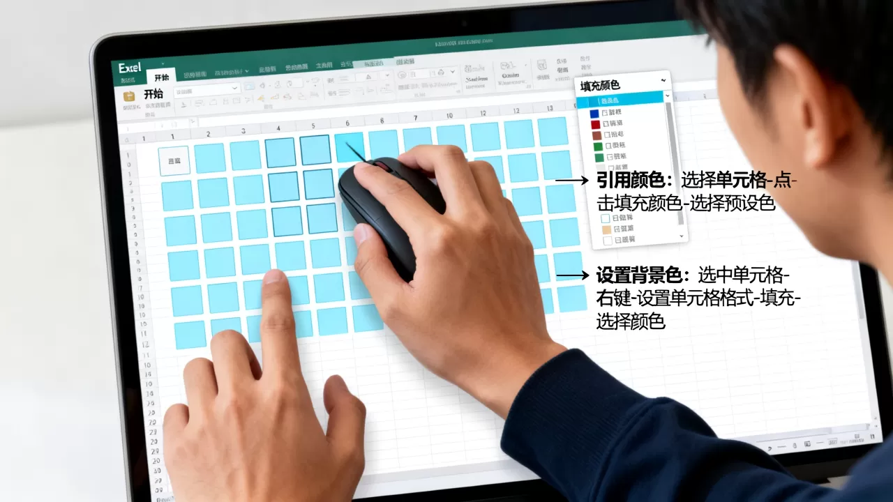excel颜色怎么引用？excel如何设置单元格背景色