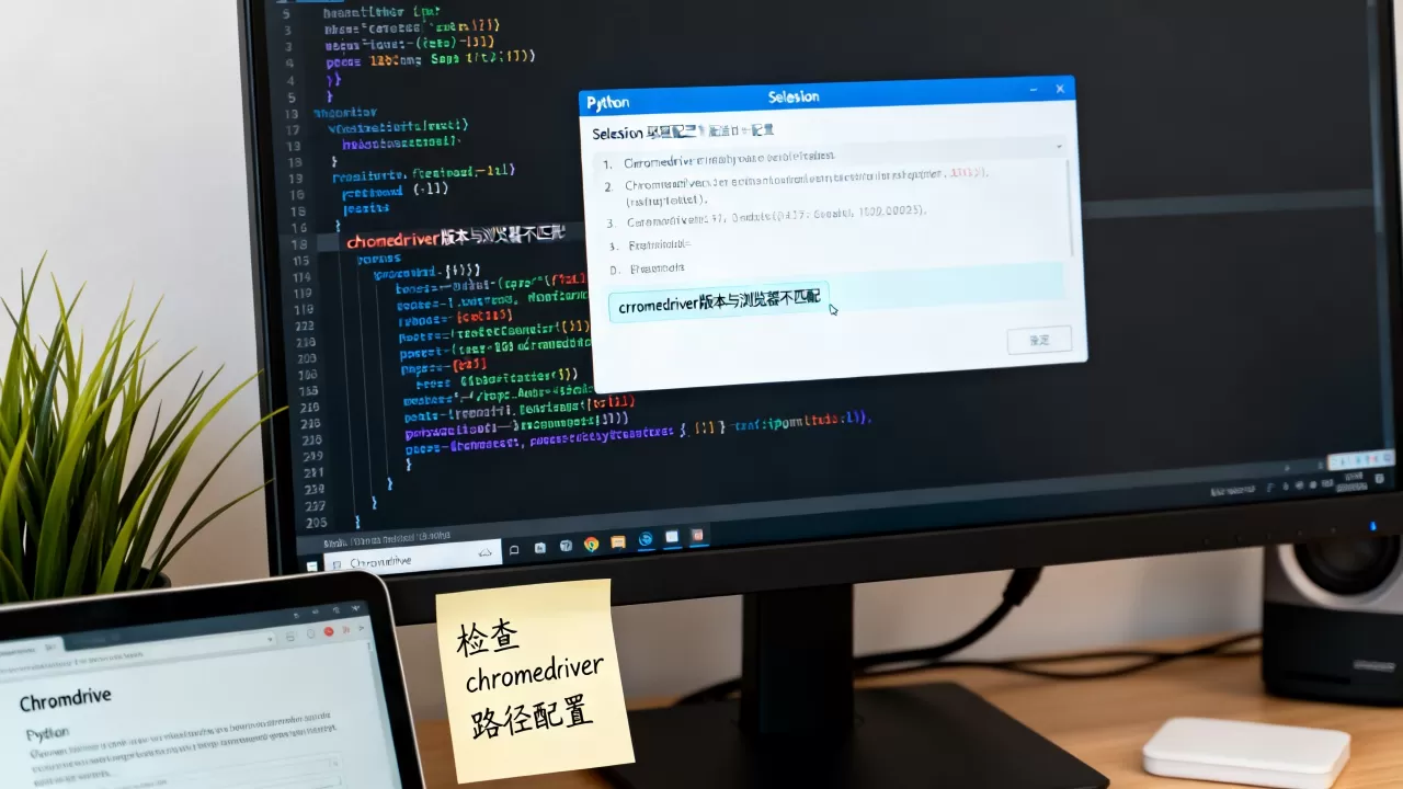 python chromedriver报错怎么解决?python selenium驱动配置 python chromedriver报错怎么解决?python selenium驱动配置
