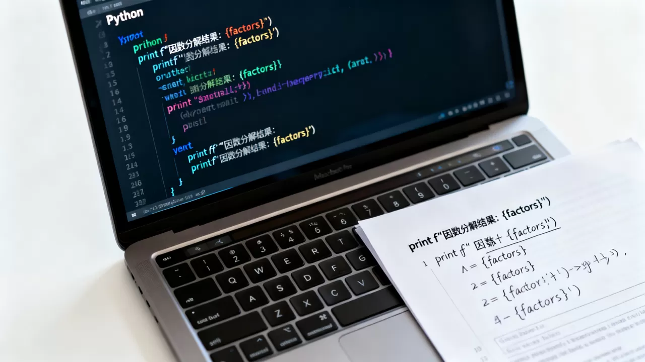 Python因数分解怎么写？python求因数代码