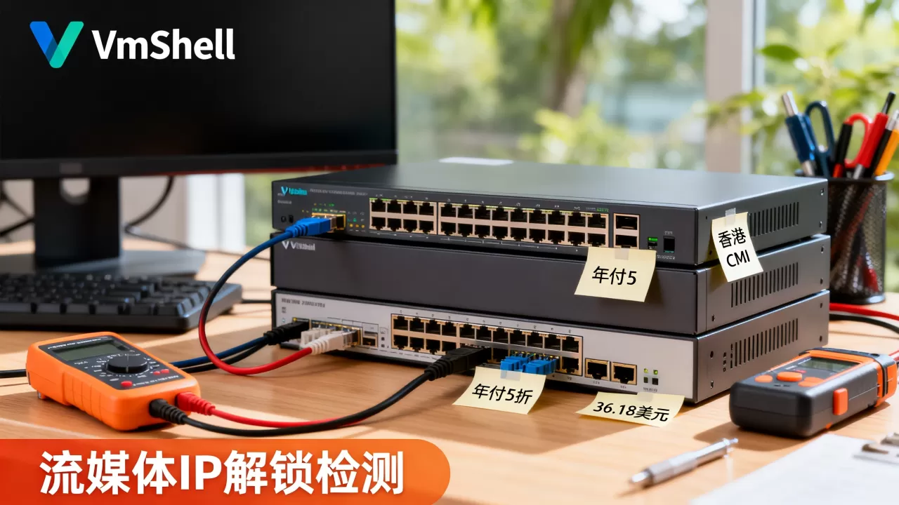 VmShell香港CMI年付5折低至36.18美元值得买吗,流媒体IP解锁检测 VmShell香港CMI年付5折低至36.18美元值得买吗,流媒体IP解锁检测