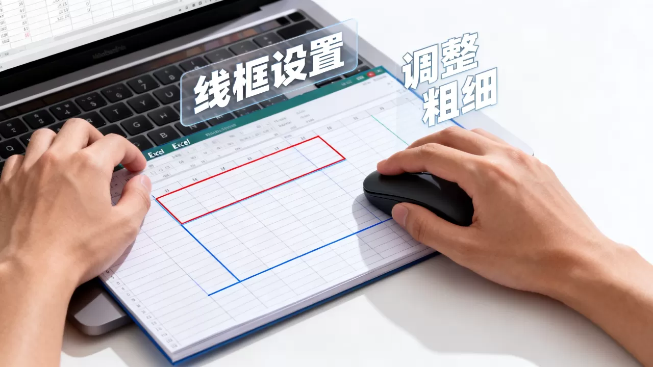 Excel表格线框怎么设置?如何调整表格边框粗细 Excel表格线框怎么设置?如何调整表格边框粗细