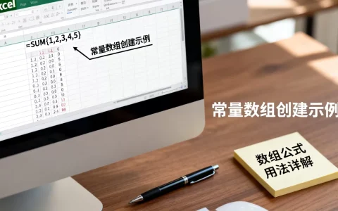 Excel常量数组怎么创建？excel数组公式用法详解
