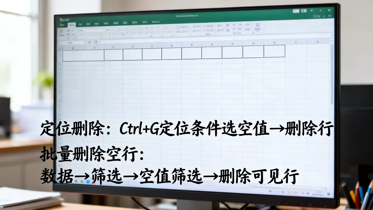 Excel定位删除怎么操作?如何批量删除空行 Excel定位删除怎么操作?如何批量删除空行