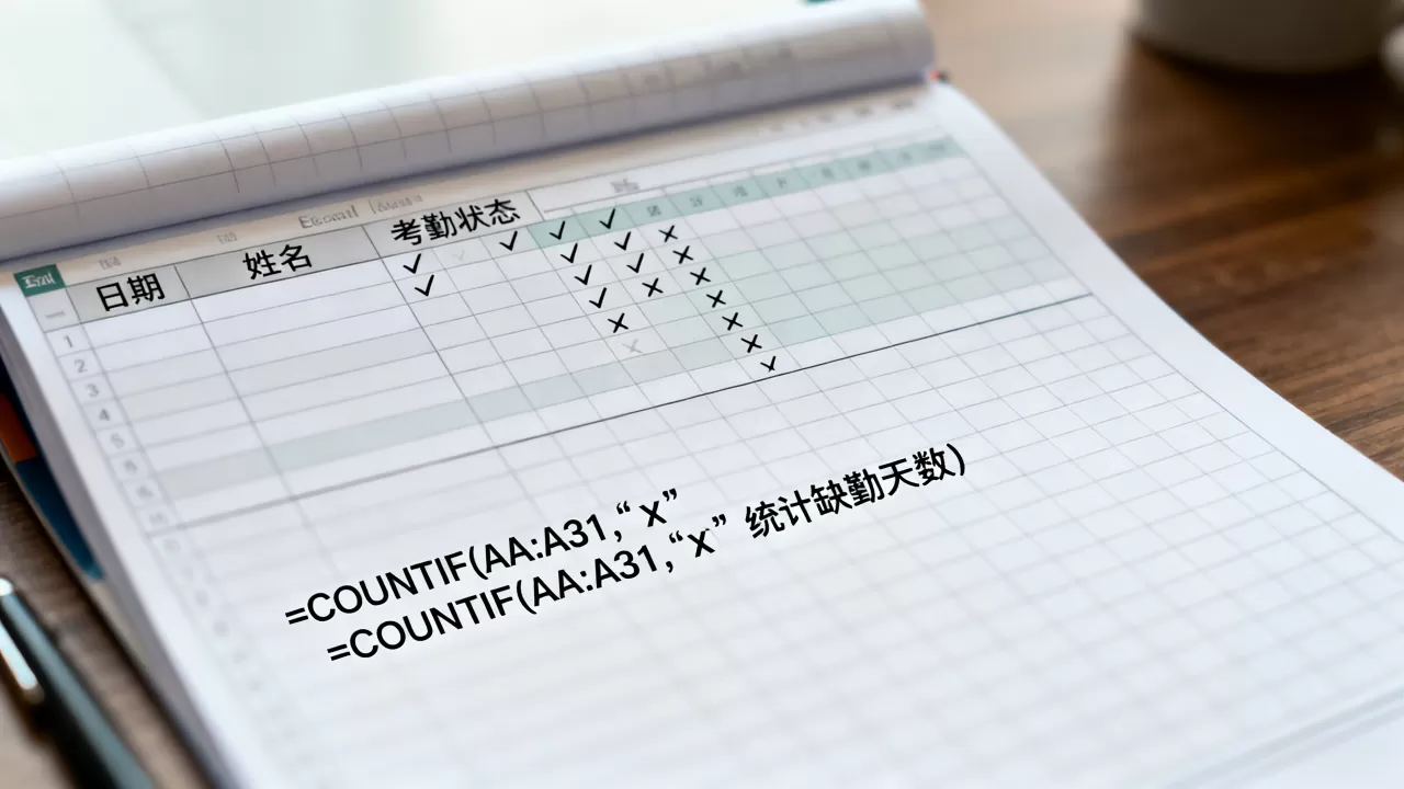 Excel怎么计算考勤?考勤表自动统计公式 Excel怎么计算考勤?考勤表自动统计公式