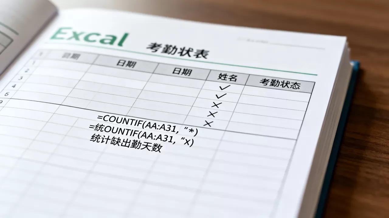 Excel怎么计算考勤?考勤表自动统计公式 Excel怎么计算考勤?考勤表自动统计公式