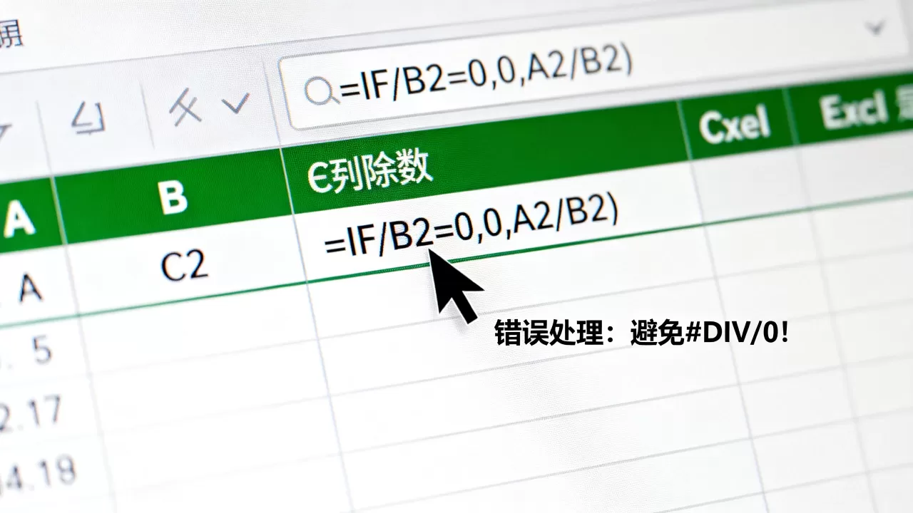 Excel除法出现0怎么办？Excel除法遇到0怎么处理