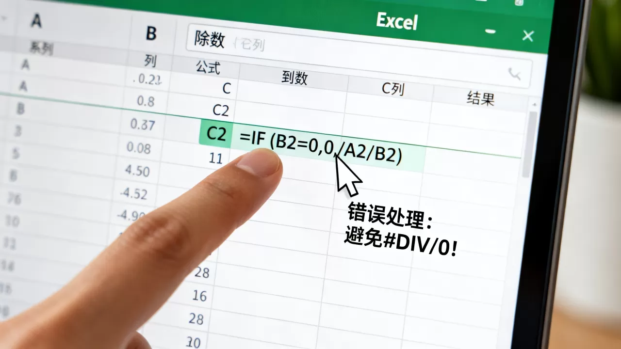 Excel除法出现0怎么办？Excel除法遇到0怎么处理