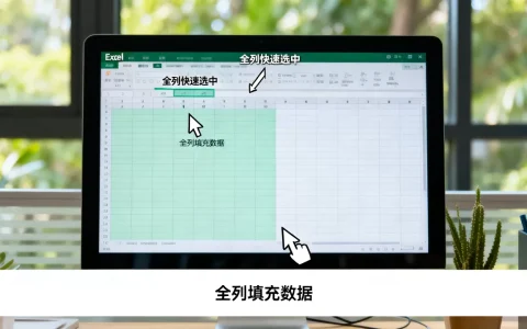 Excel全列怎么快速选中？Excel全列填充数据