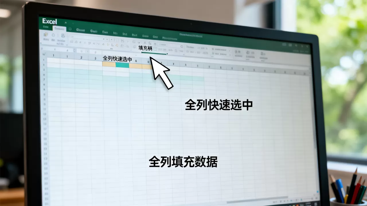 Excel全列怎么快速选中?Excel全列填充数据 Excel全列怎么快速选中?Excel全列填充数据