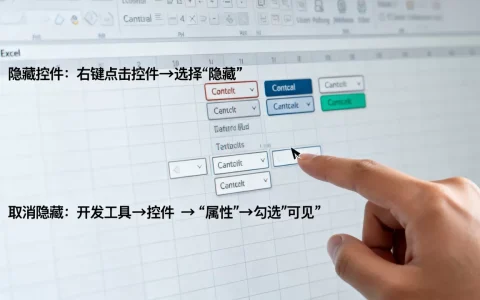 excel如何隐藏控件？excel隐藏控件后怎么取消