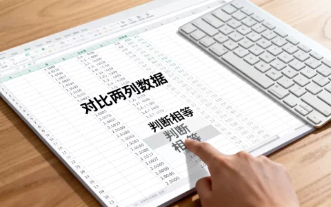 Excel数据如何判断相等？excel对比两列数据是否相同