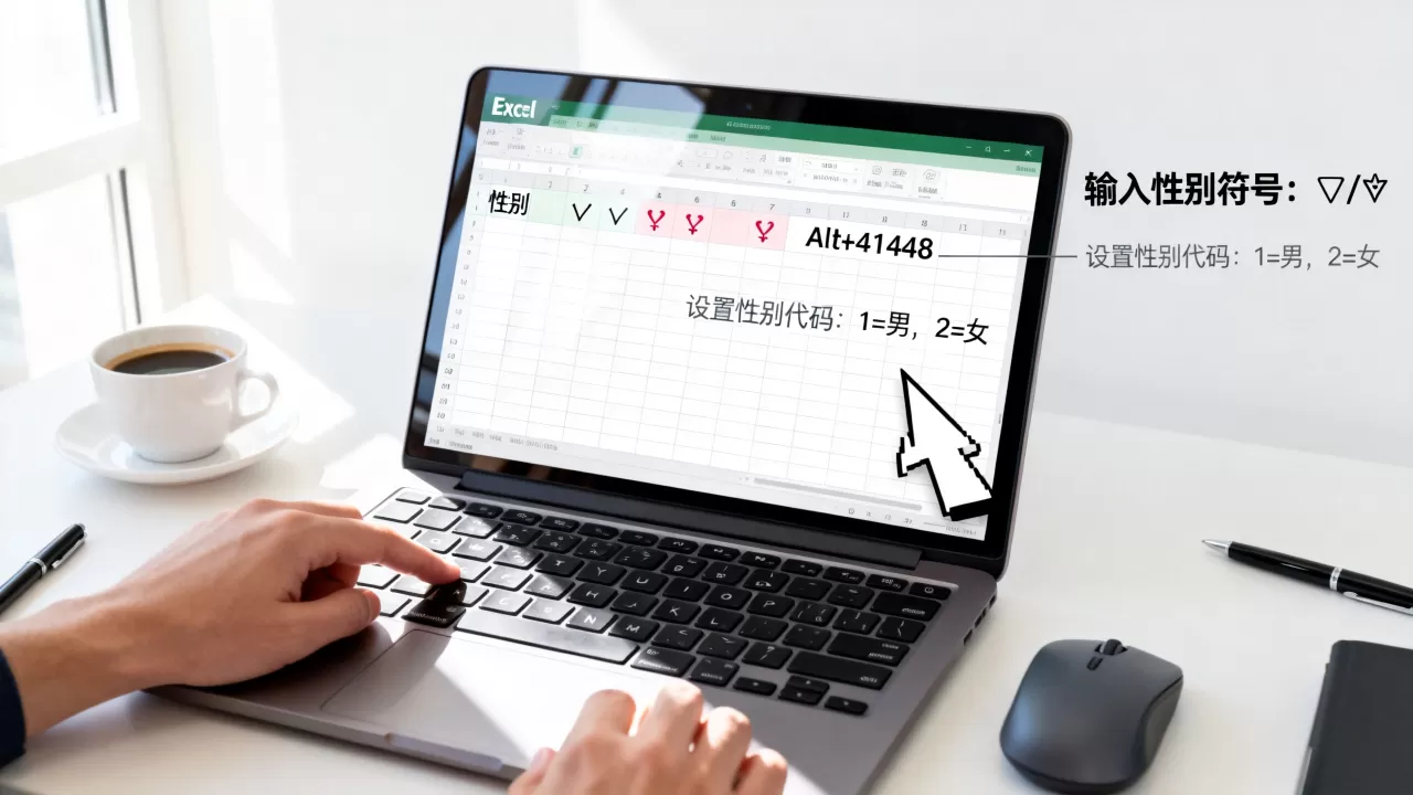 Excel里怎么输入性别符号?excel性别代码怎么设置 Excel里怎么输入性别符号?excel性别代码怎么设置