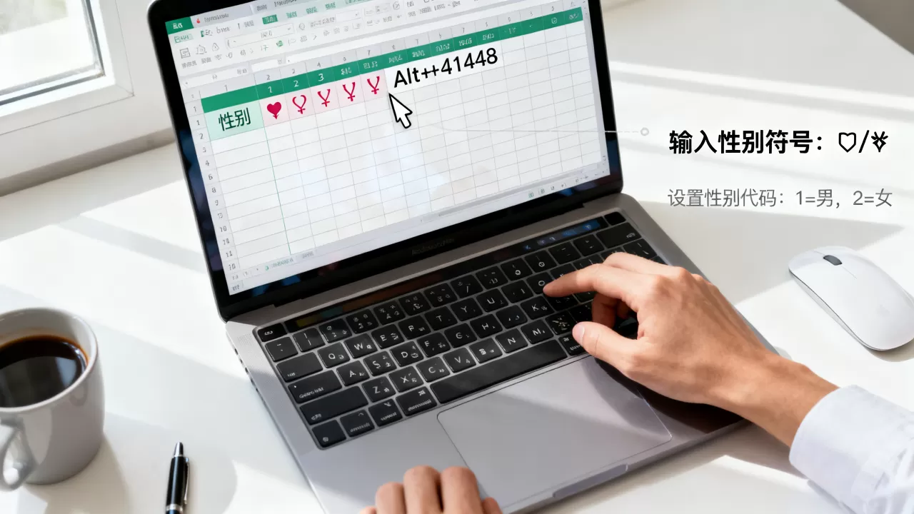 Excel里怎么输入性别符号?excel性别代码怎么设置 Excel里怎么输入性别符号?excel性别代码怎么设置