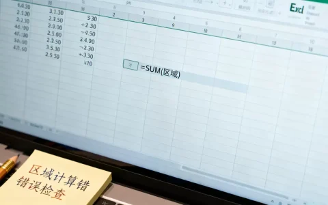 Excel区域计算出错怎么办，excel区域求和公式