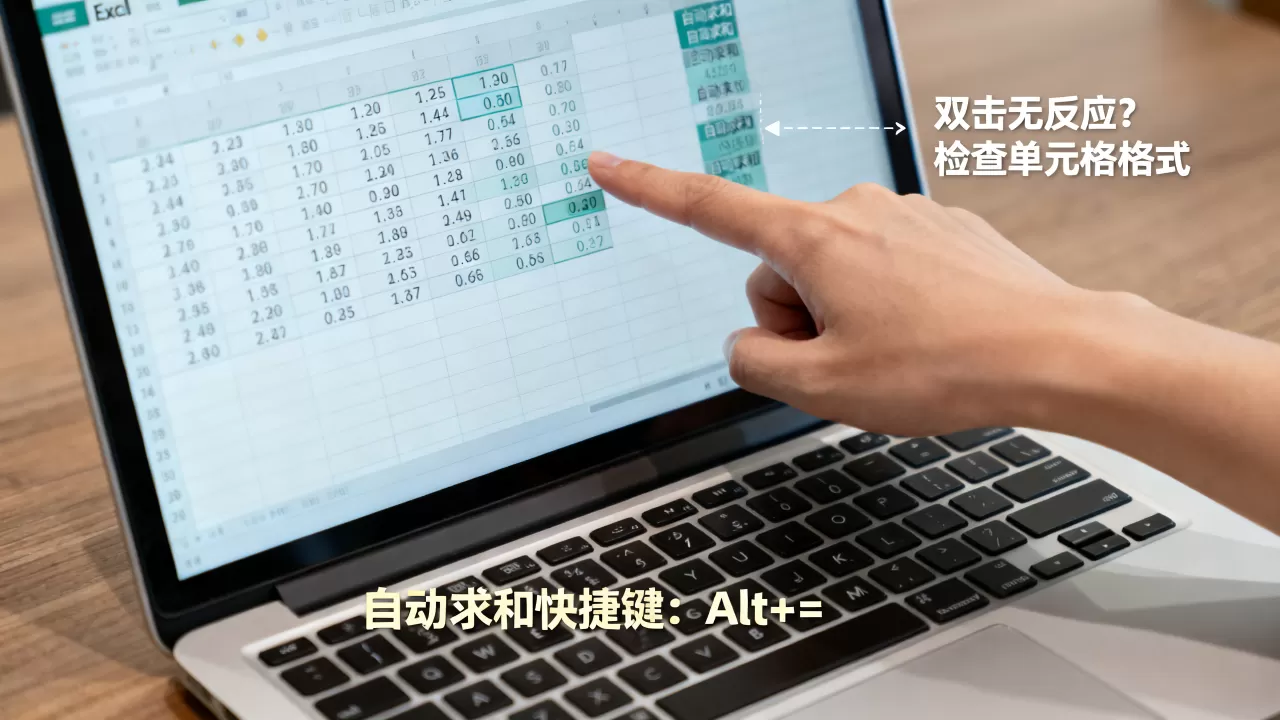 Excel双击数字没反应怎么办?excel双击单元格自动求和 Excel双击数字没反应怎么办?excel双击单元格自动求和