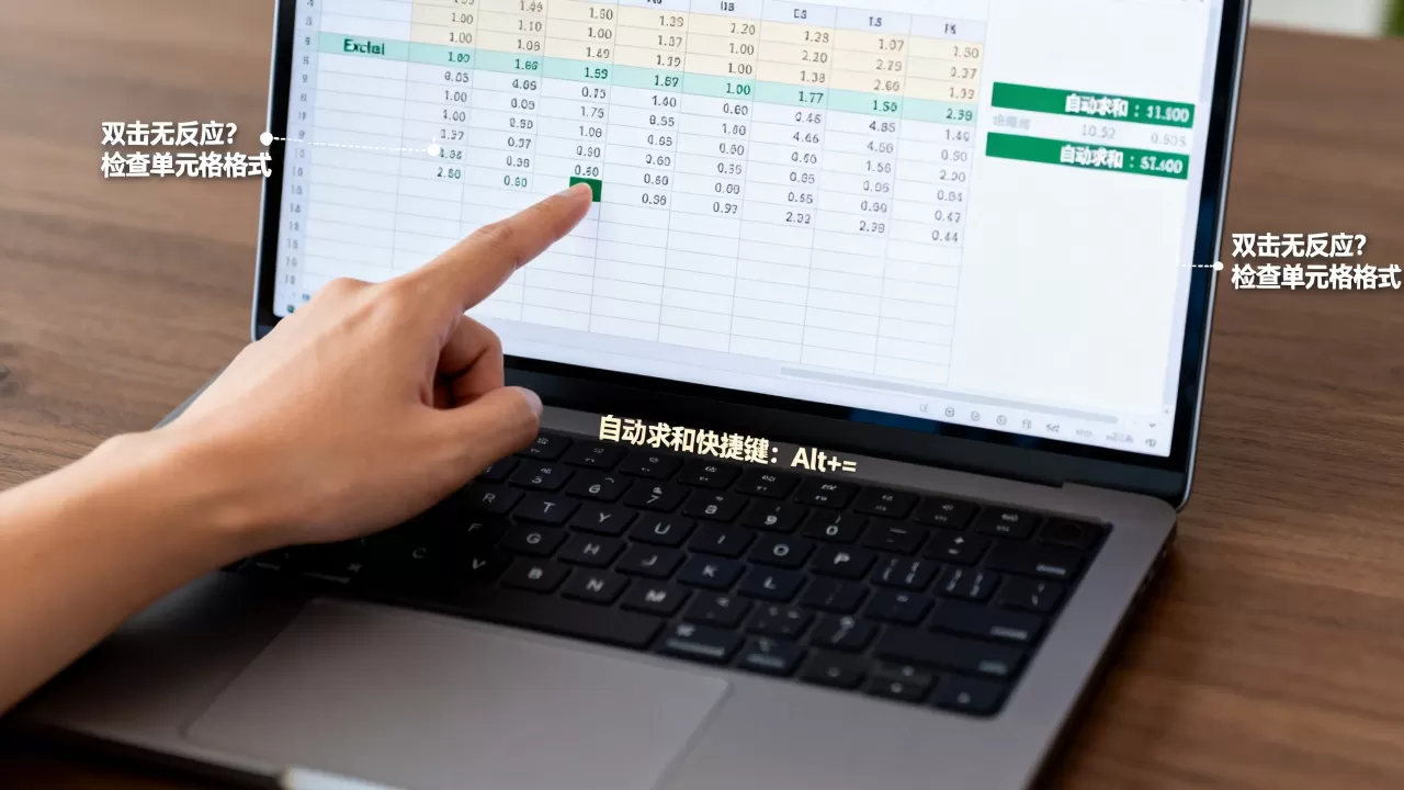 Excel双击数字没反应怎么办?excel双击单元格自动求和 Excel双击数字没反应怎么办?excel双击单元格自动求和