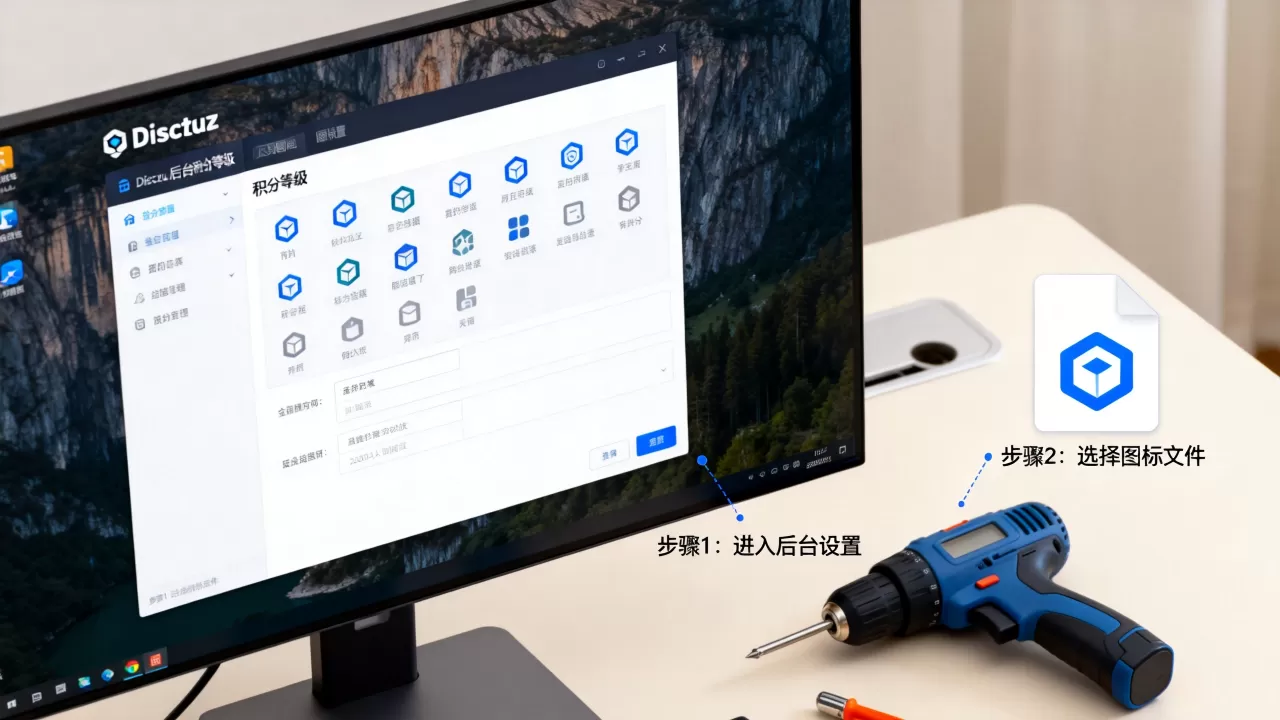 Discuz积分等级图标怎么设置?如何自定义修改 Discuz积分等级图标怎么设置?如何自定义修改