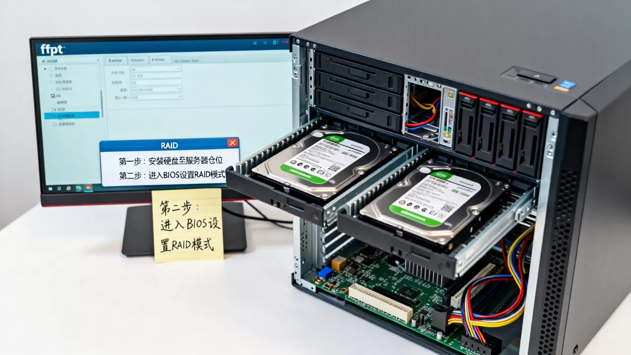 ftp服务器怎么挂载两个硬盘?双硬盘RAID配置教程 ftp服务器怎么挂载两个硬盘?双硬盘RAID配置教程