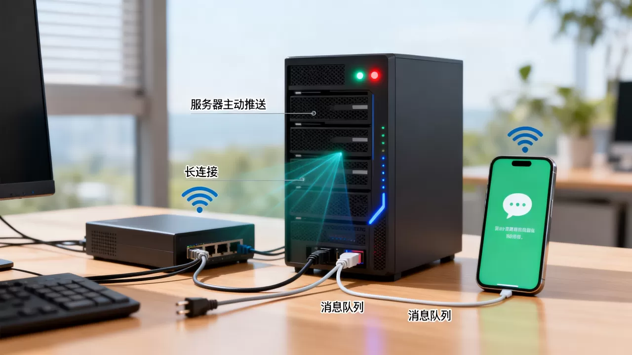 服务器如何发消息给客户端？服务器向客户端推送消息的方法