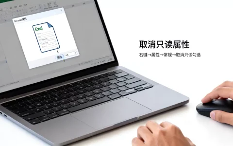Excel文件只能只读怎么解决？如何修改只读属性