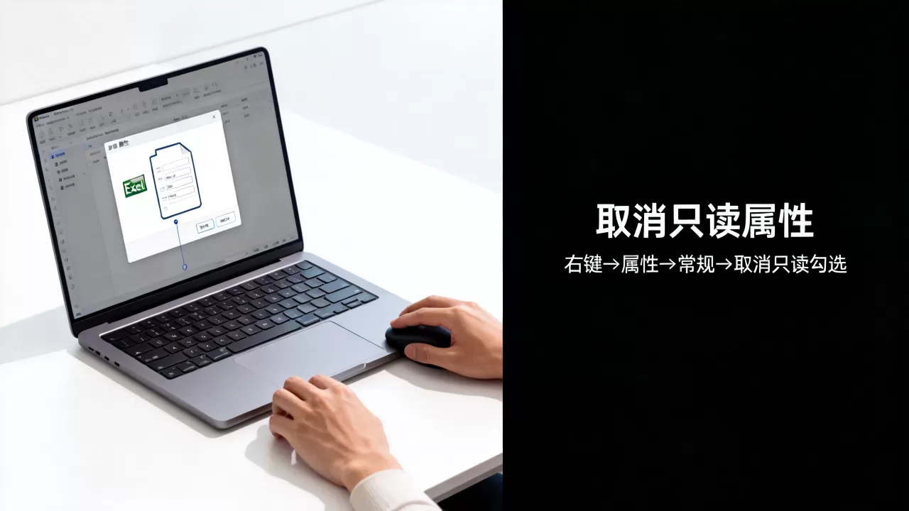 Excel文件只能只读怎么解决?如何修改只读属性 Excel文件只能只读怎么解决?如何修改只读属性