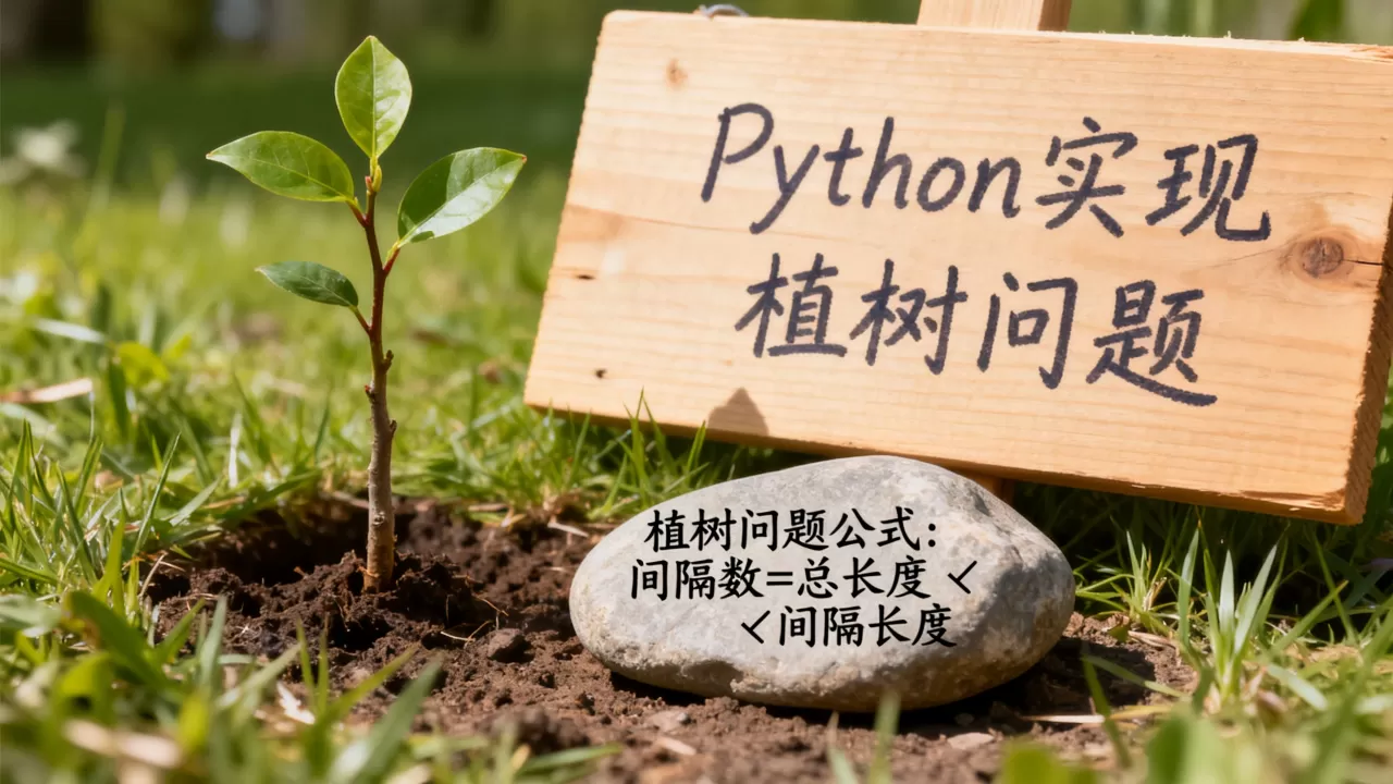Python怎么实现植树问题,植树问题公式怎么计算? Python怎么实现植树问题,植树问题公式怎么计算?