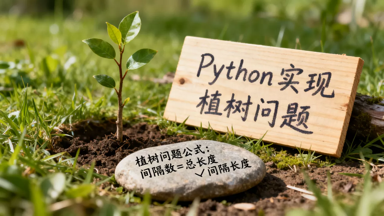 Python怎么实现植树问题,植树问题公式怎么计算? Python怎么实现植树问题,植树问题公式怎么计算?