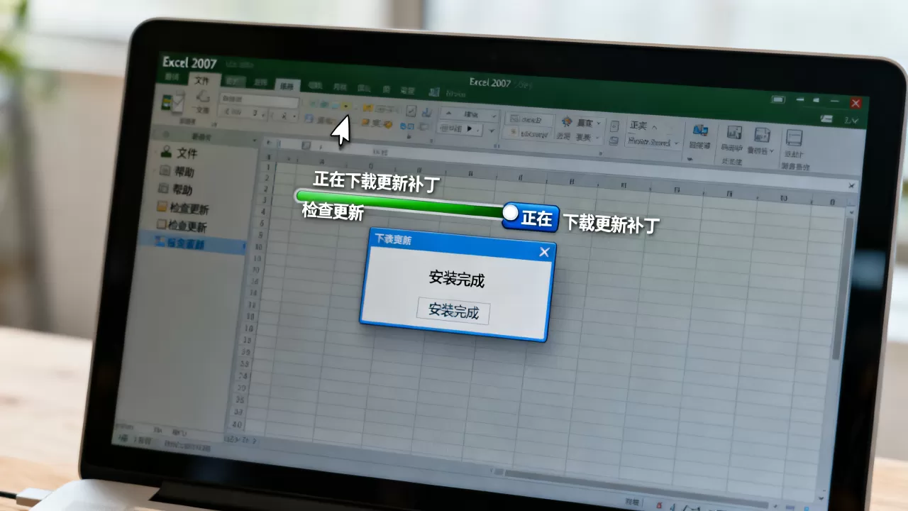Excel 2007补丁怎么下载安装，Excel 2007怎么更新到最新版本？