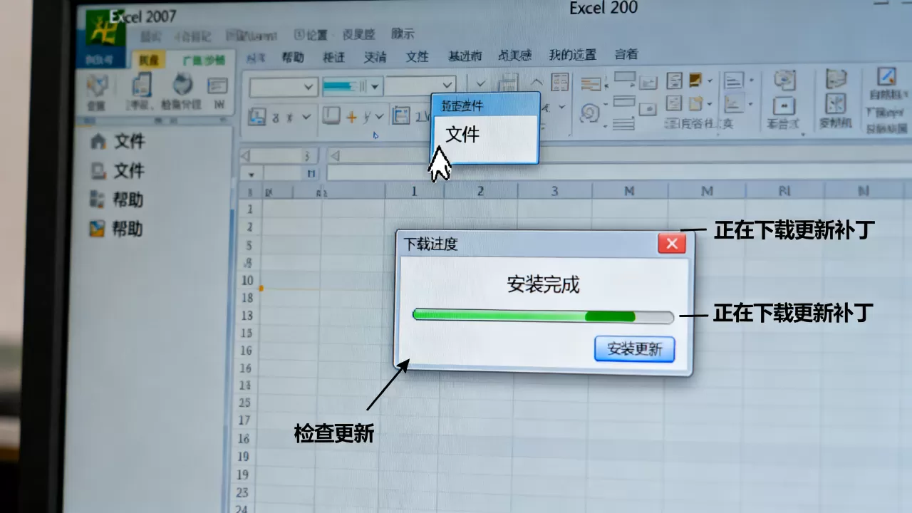 Excel 2007补丁怎么下载安装，Excel 2007怎么更新到最新版本？
