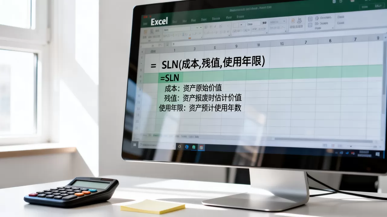 Excel计算折旧怎么操作最简单,Excel折旧函数SLN怎么用? Excel计算折旧怎么操作最简单,Excel折旧函数SLN怎么用?