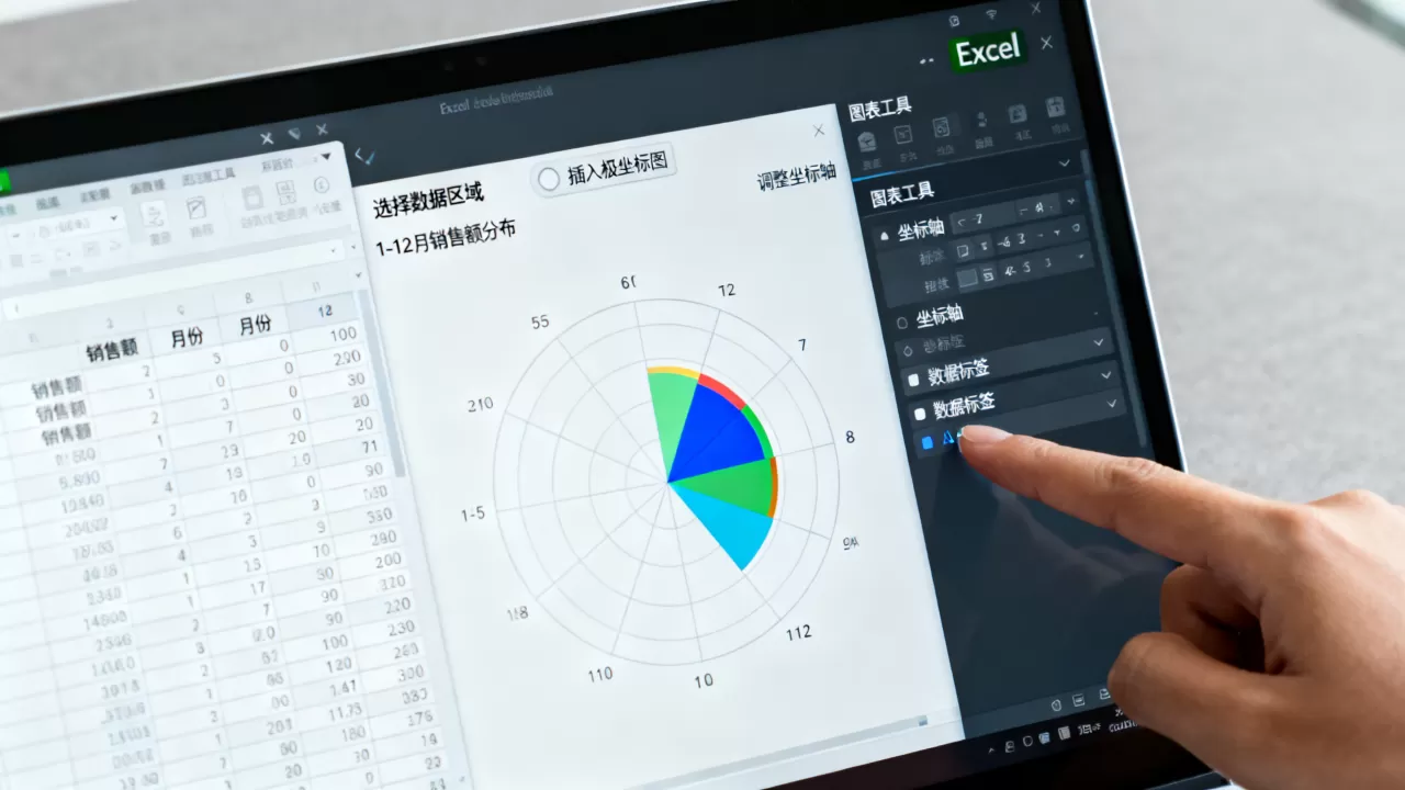 Excel怎么画极坐标图？Excel绘制极坐标图的方法有哪些？