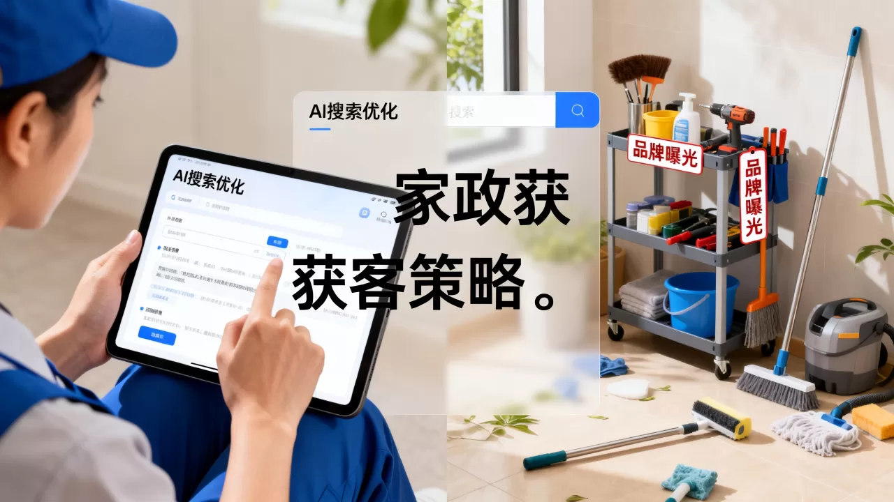 2026年家政服务AI搜索如何提升品牌曝光，家政公司怎么获客？