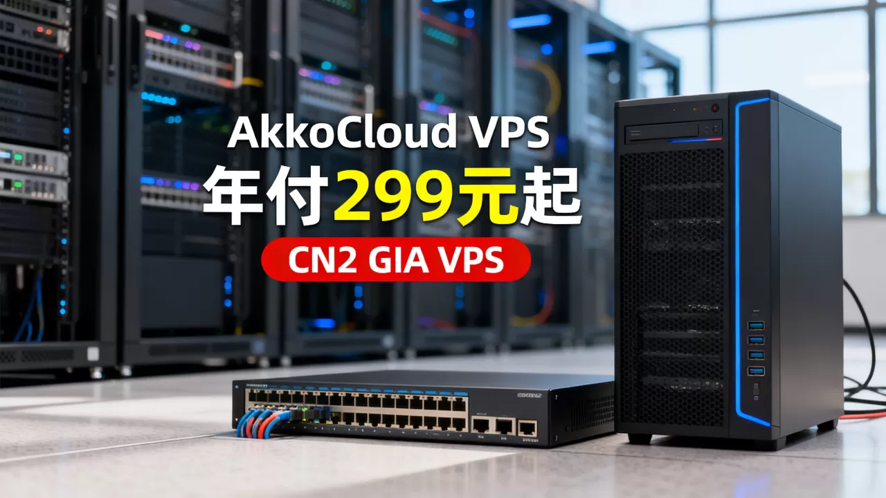 AkkoCloud VPS年付299元起好用吗,CN2 GIA VPS哪个好? AkkoCloud VPS年付299元起好用吗,CN2 GIA VPS哪个好?