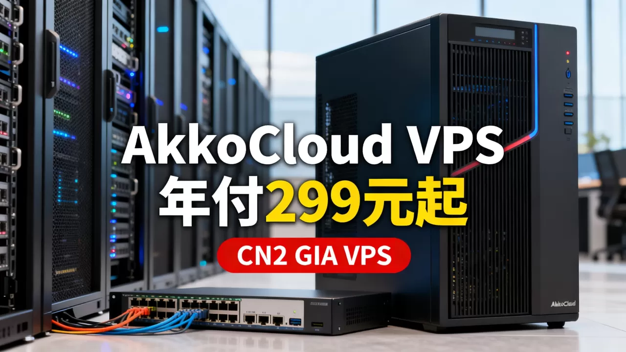 AkkoCloud VPS年付299元起好用吗,CN2 GIA VPS哪个好? AkkoCloud VPS年付299元起好用吗,CN2 GIA VPS哪个好?