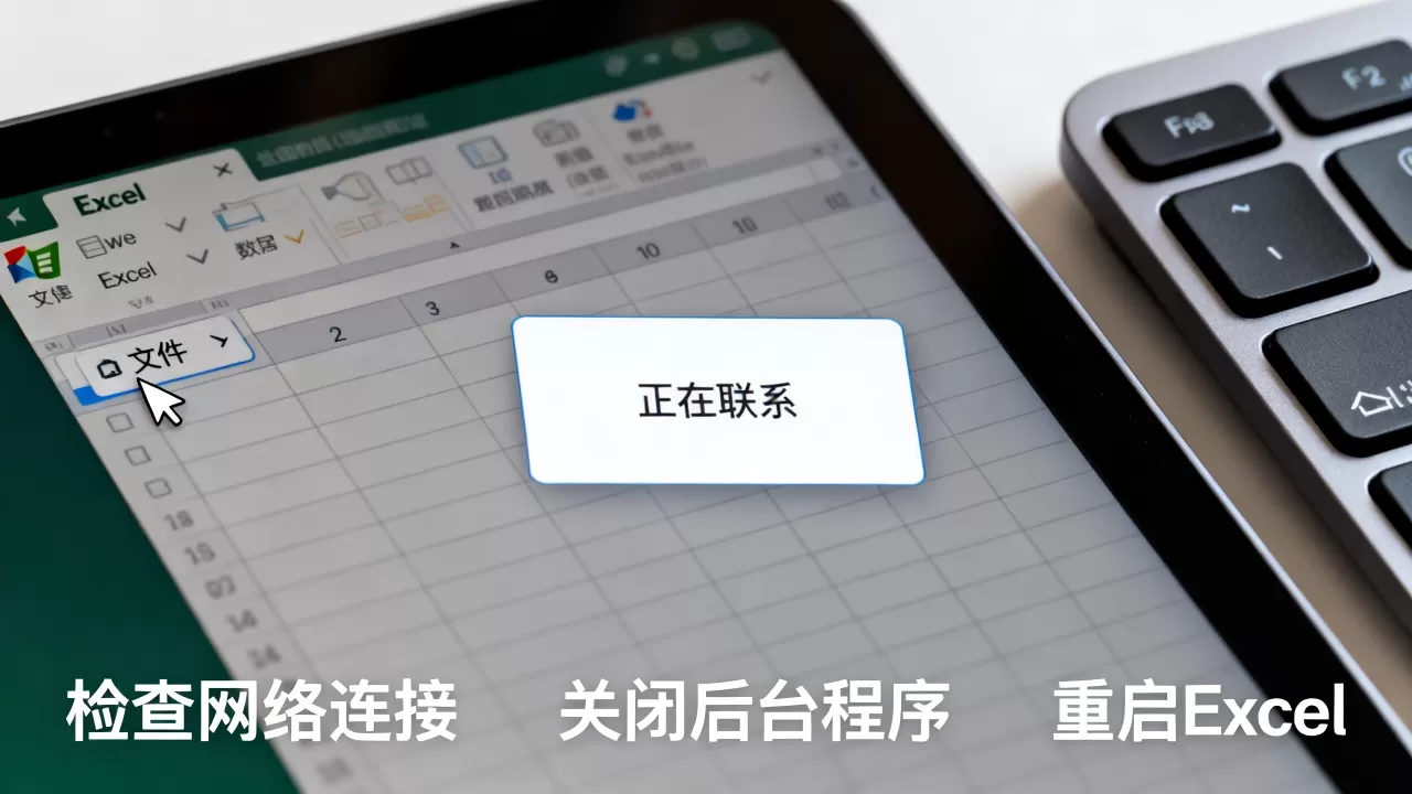 Excel一直显示正在联系怎么办,Excel卡死在正在联系怎么解决? Excel一直显示正在联系怎么办,Excel卡死在正在联系怎么解决?