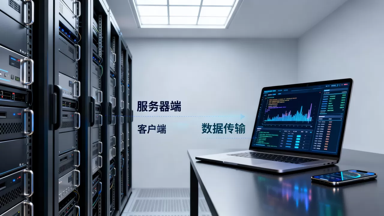 服务器端和客户端的工作原理是什么，两者有什么本质区别？