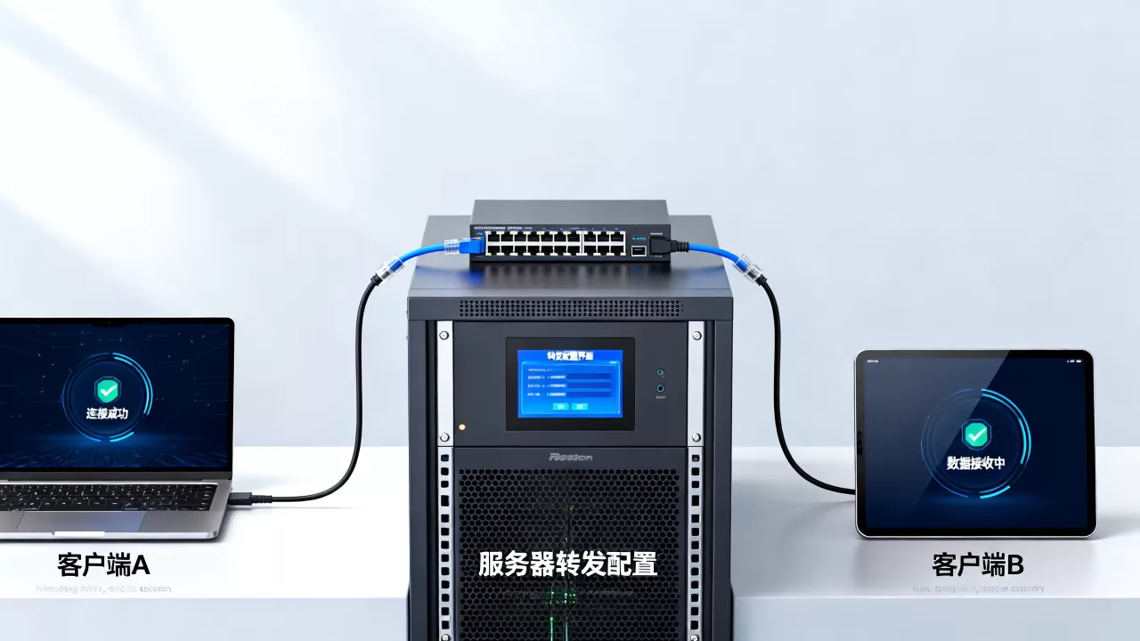 服务器怎么实现转发两个客户端,如何配置多个客户端连接? 服务器怎么实现转发两个客户端,如何配置多个客户端连接?