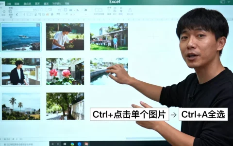 Excel中如何快速选定图片，Excel如何一次性选中所有图片？