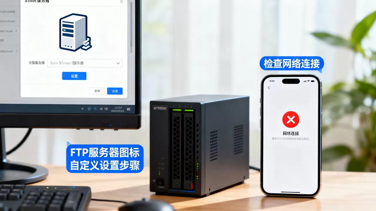 FTP服务器图标怎么自定义设置，电脑无法访问FTP服务器怎么办？