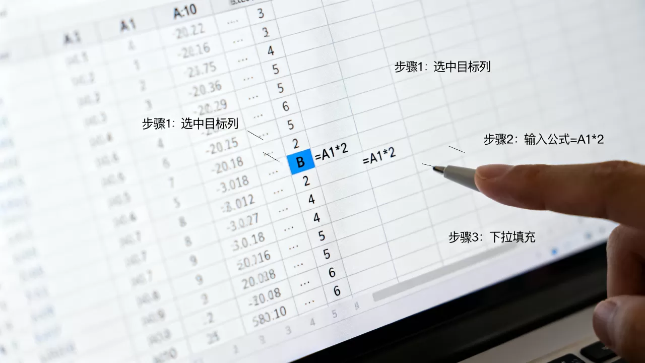 Excel怎么让整列数据乘以同一个数，批量乘法公式怎么设置？