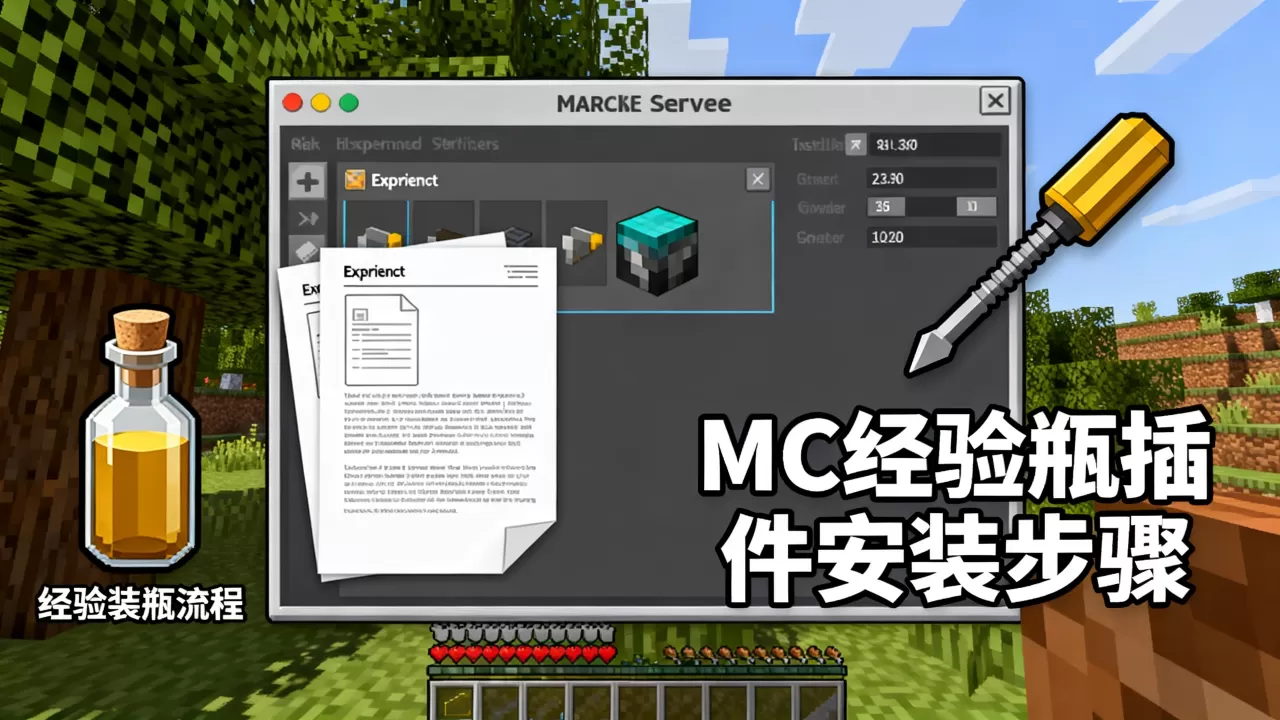 服务器如何将经验装瓶,MC经验瓶插件怎么安装? 服务器如何将经验装瓶,MC经验瓶插件怎么安装?