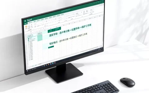 Excel怎么固定字体，如何锁定单元格格式不被修改？