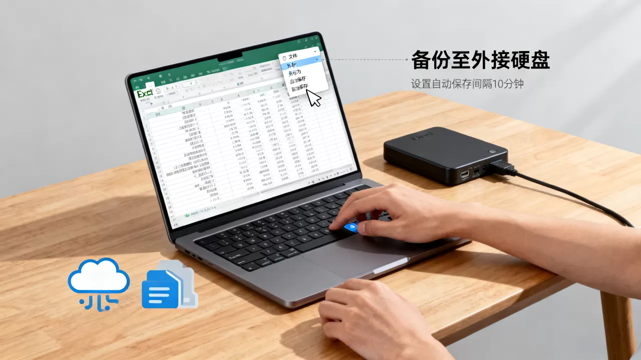 Excel表格该如何备份，如何设置Excel自动保存？