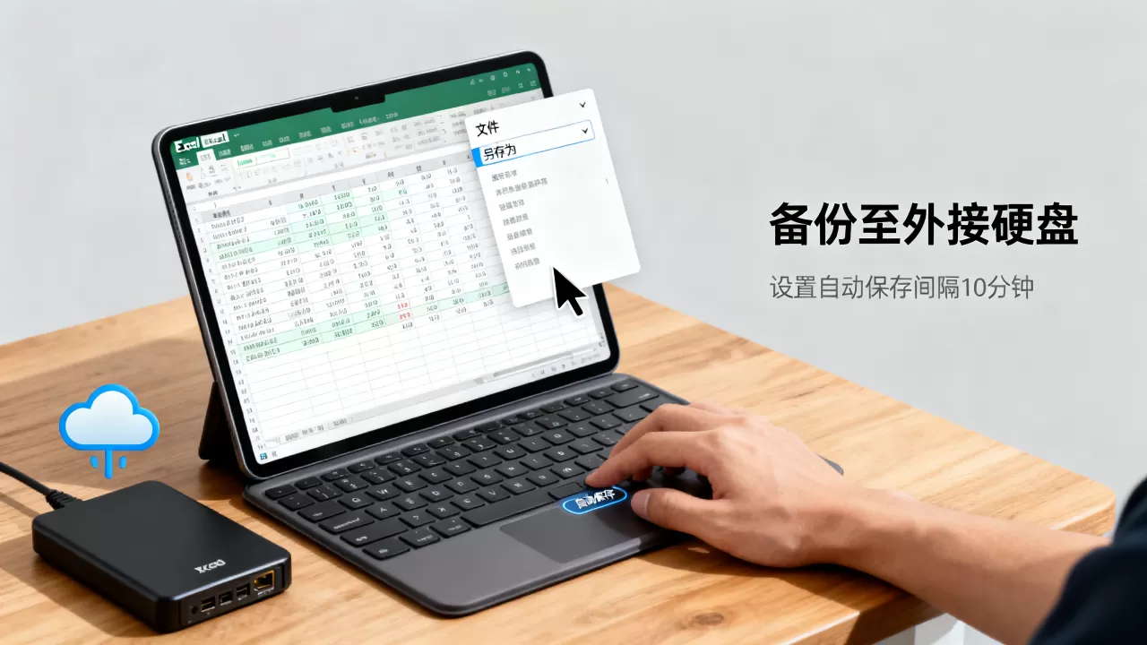 Excel表格该如何备份，如何设置Excel自动保存？