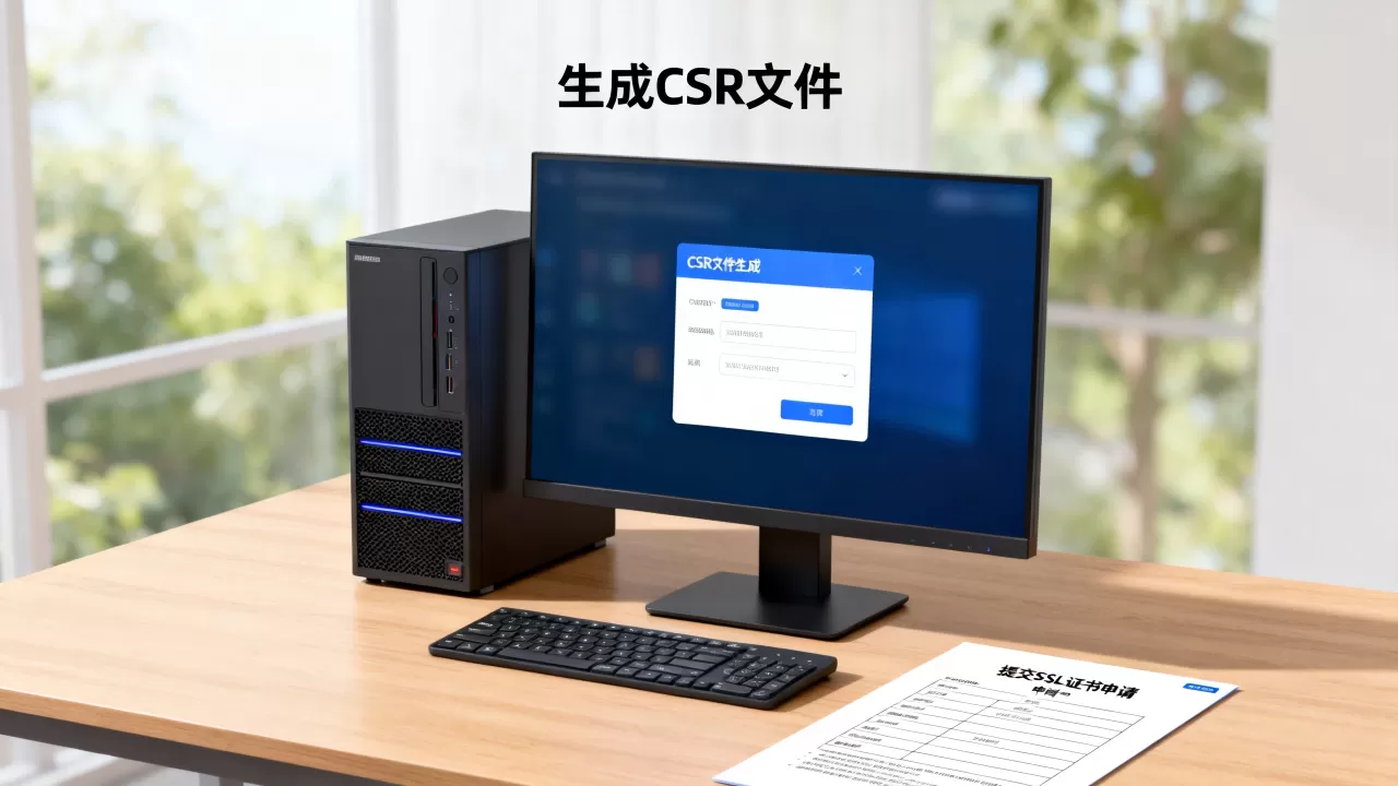 如何正确生成服务器CSR文件，SSL证书申请步骤是什么？