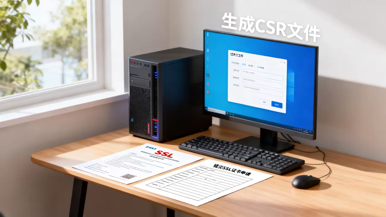 如何正确生成服务器CSR文件，SSL证书申请步骤是什么？