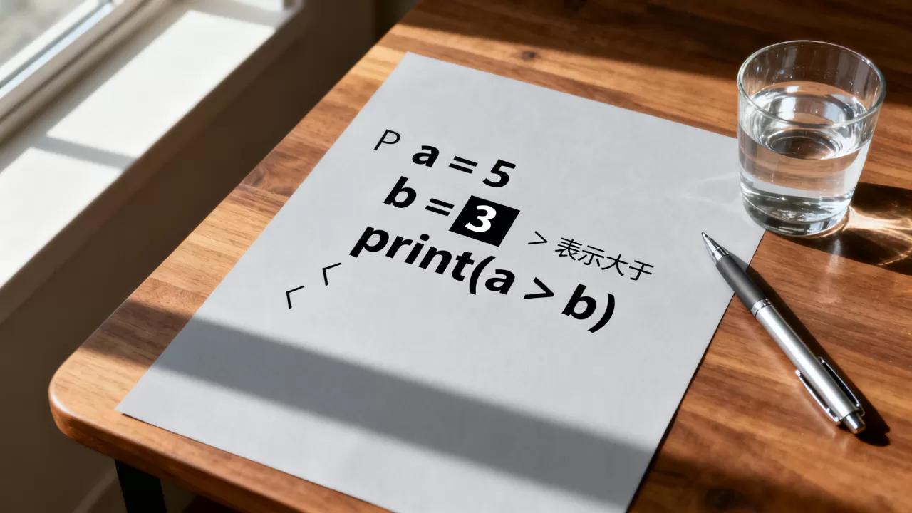 Python中的>符号是什么意思，Python比较运算符怎么用？