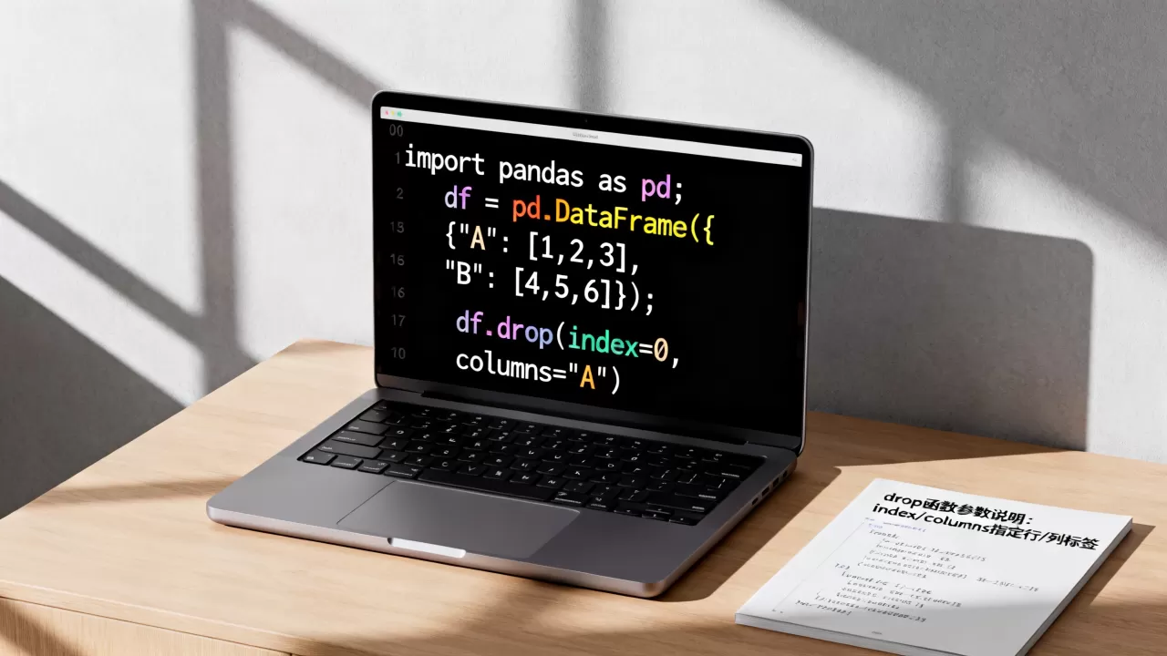 Python drop函数怎么用才正确，pandas删除行和列怎么操作？