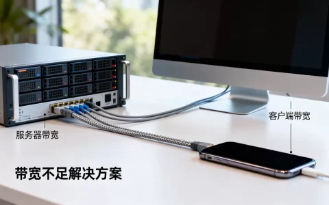 服务器带宽与客户端带宽有何区别，服务器带宽不足怎么办？